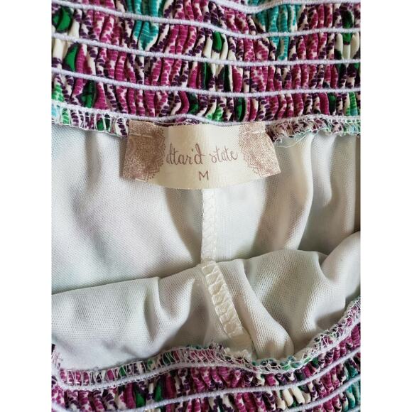 Altar'd State Tassle Poms Elastic Waist Aztec Shorts Sz M - Picture 5 of 6